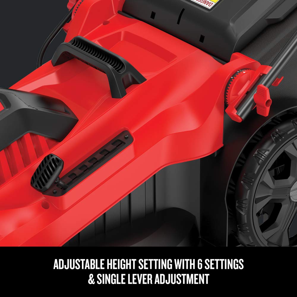 CRAFTSMAN height adjustment lever showing six-position control