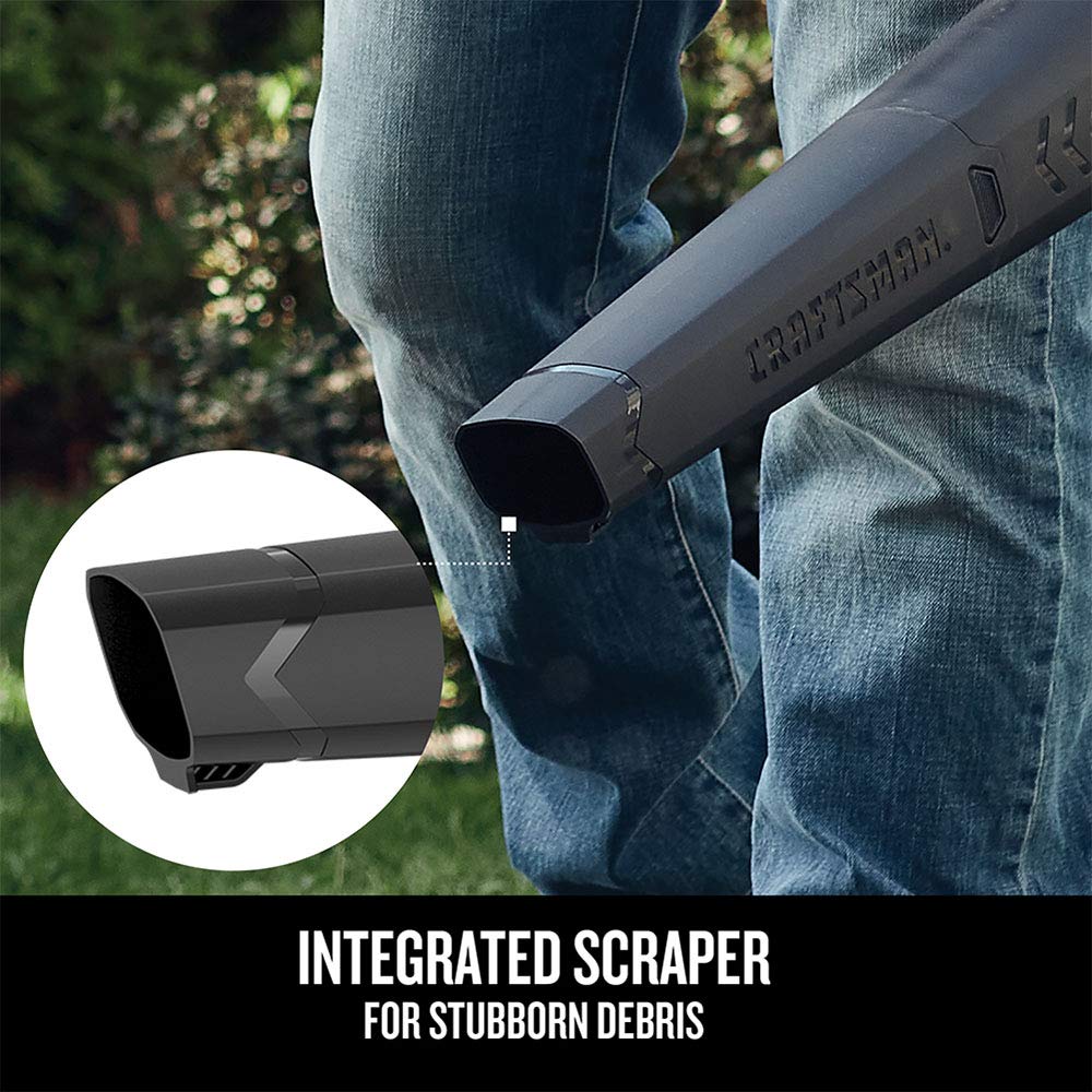 CRAFTSMAN trimmer next to hand for scale showing compact, lightweight design