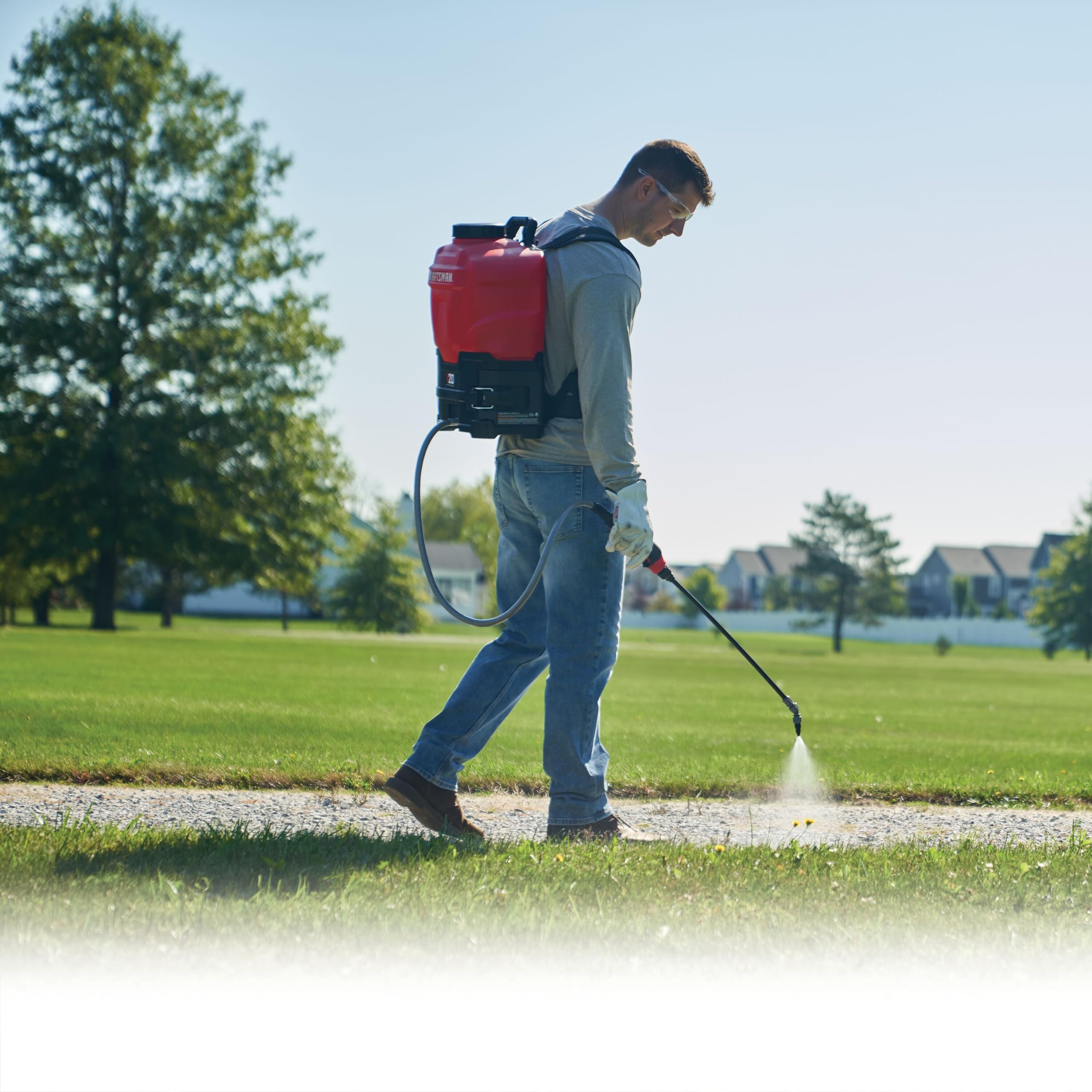 CRAFTSMAN sprayer in use on lawn for efficient, repeatable yard applications