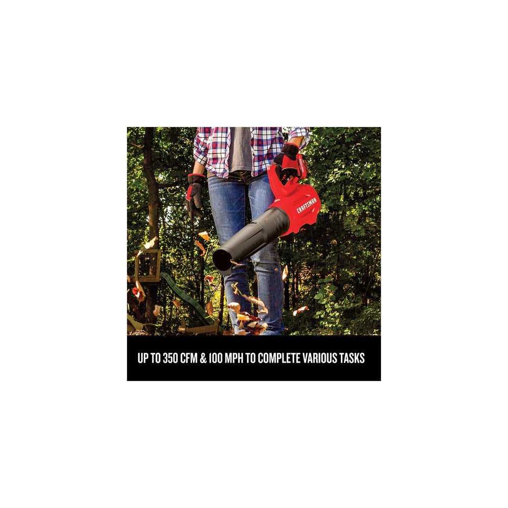 CRAFTSMAN telescoping pole adjusted for reach offering ergonomic comfort