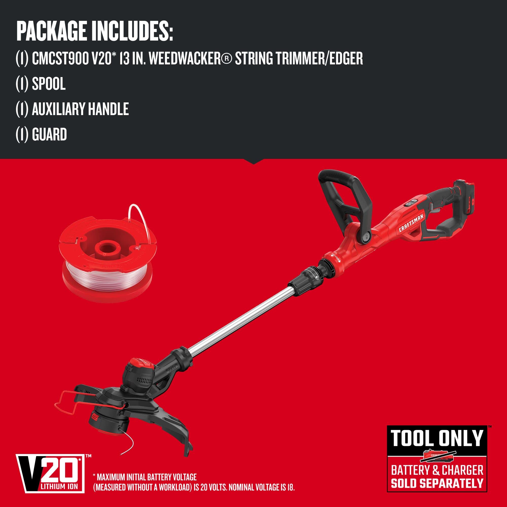 CRAFTSMAN telescoping pole adjustment demonstrating ergonomic comfort and reach