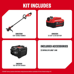 CRAFTSMAN adjustable side handle and controls for comfortable operation