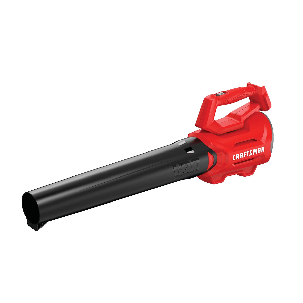 CRAFTSMAN V20 axial blower front angle showing compact design and portability