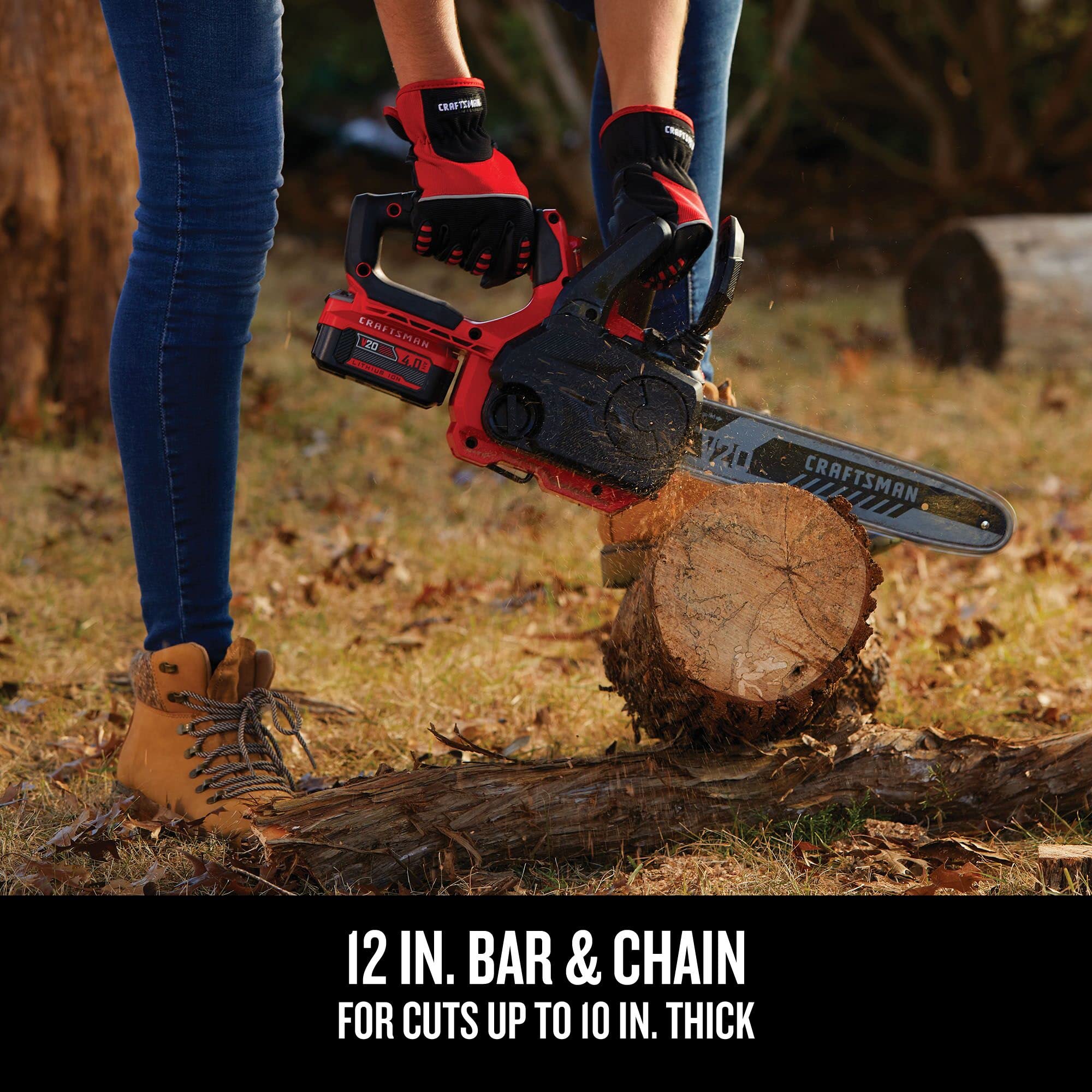 CRAFTSMAN V20 held in one hand demonstrating compact size and balance