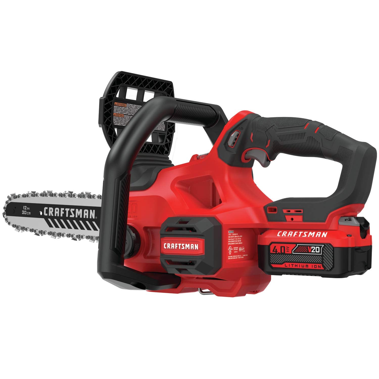 CRAFTSMAN V20 hung on VERSATRACK showing neat storage and space saving