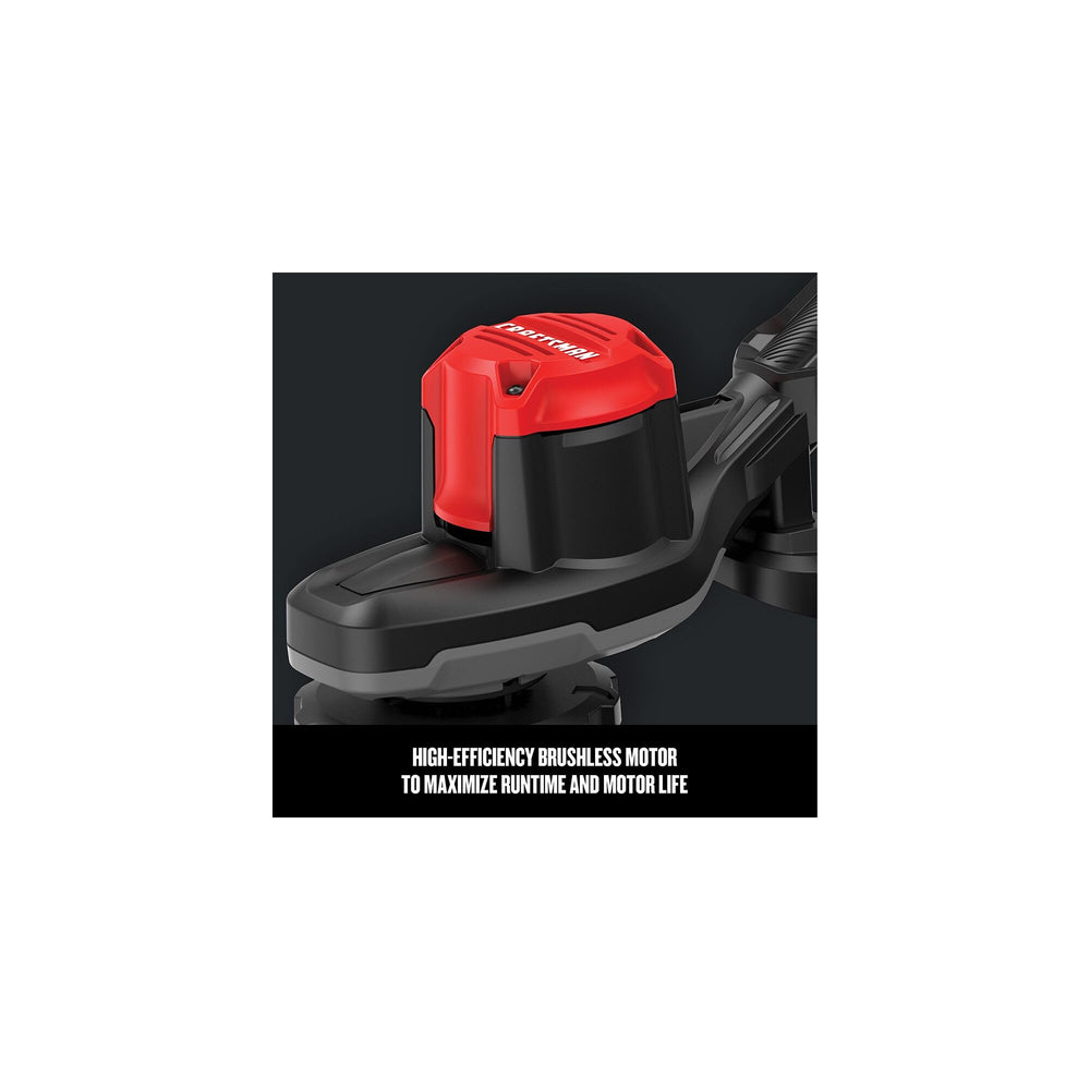 CRAFTSMAN weedwacker used in yard scene for cordless freedom and easy maneuvering