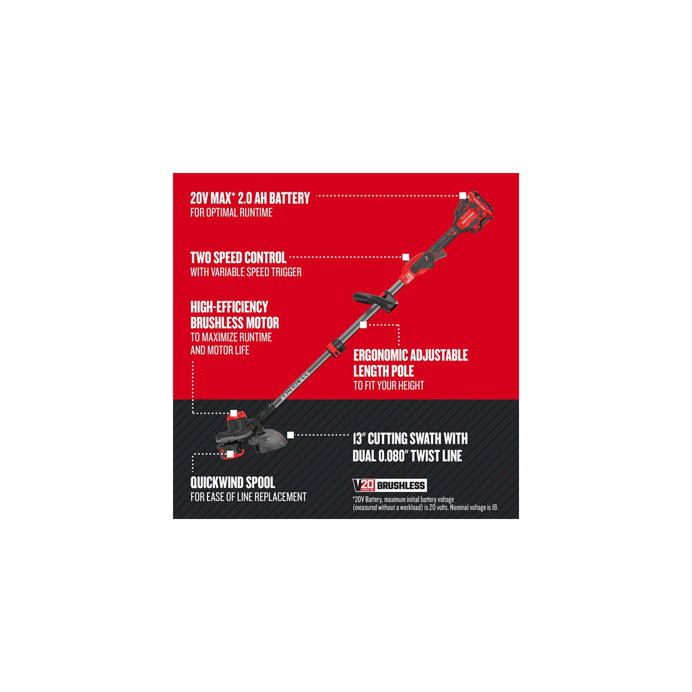 CRAFTSMAN QUICKWIND spool close-up for fast line changes and less downtime