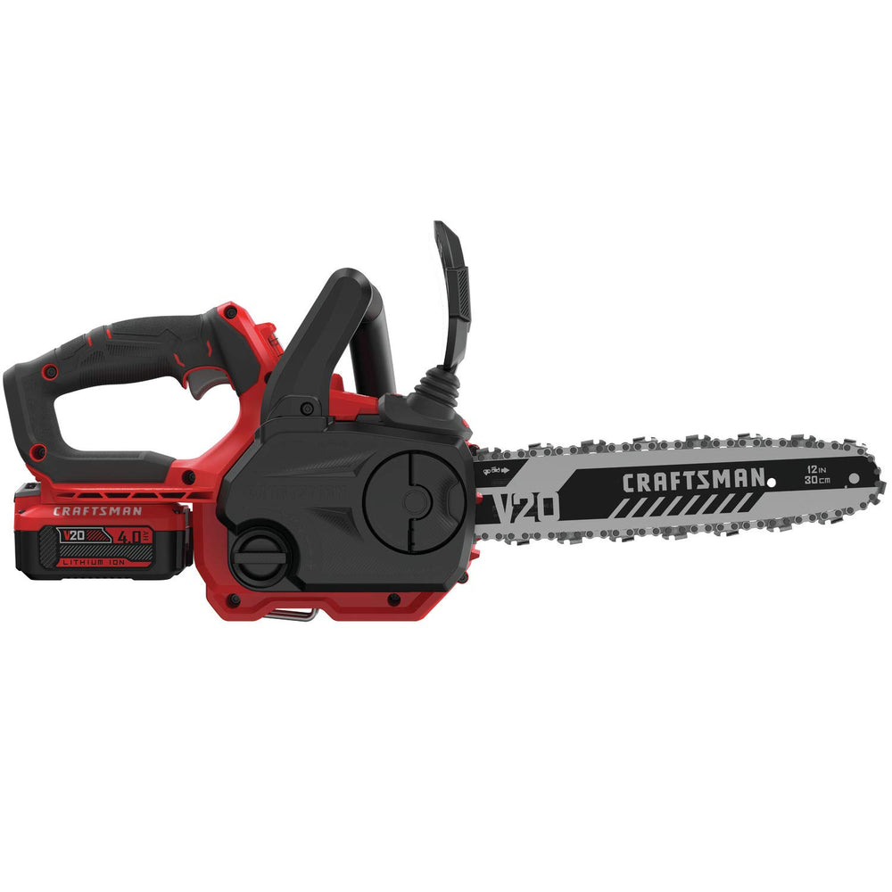 CRAFTSMAN V20 next to hand for scale showing compact size advantage