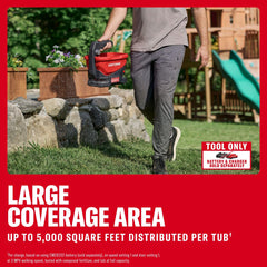 CRAFTSMAN V20 tub close-up showing 1.2 gallon capacity for longer coverage without refills