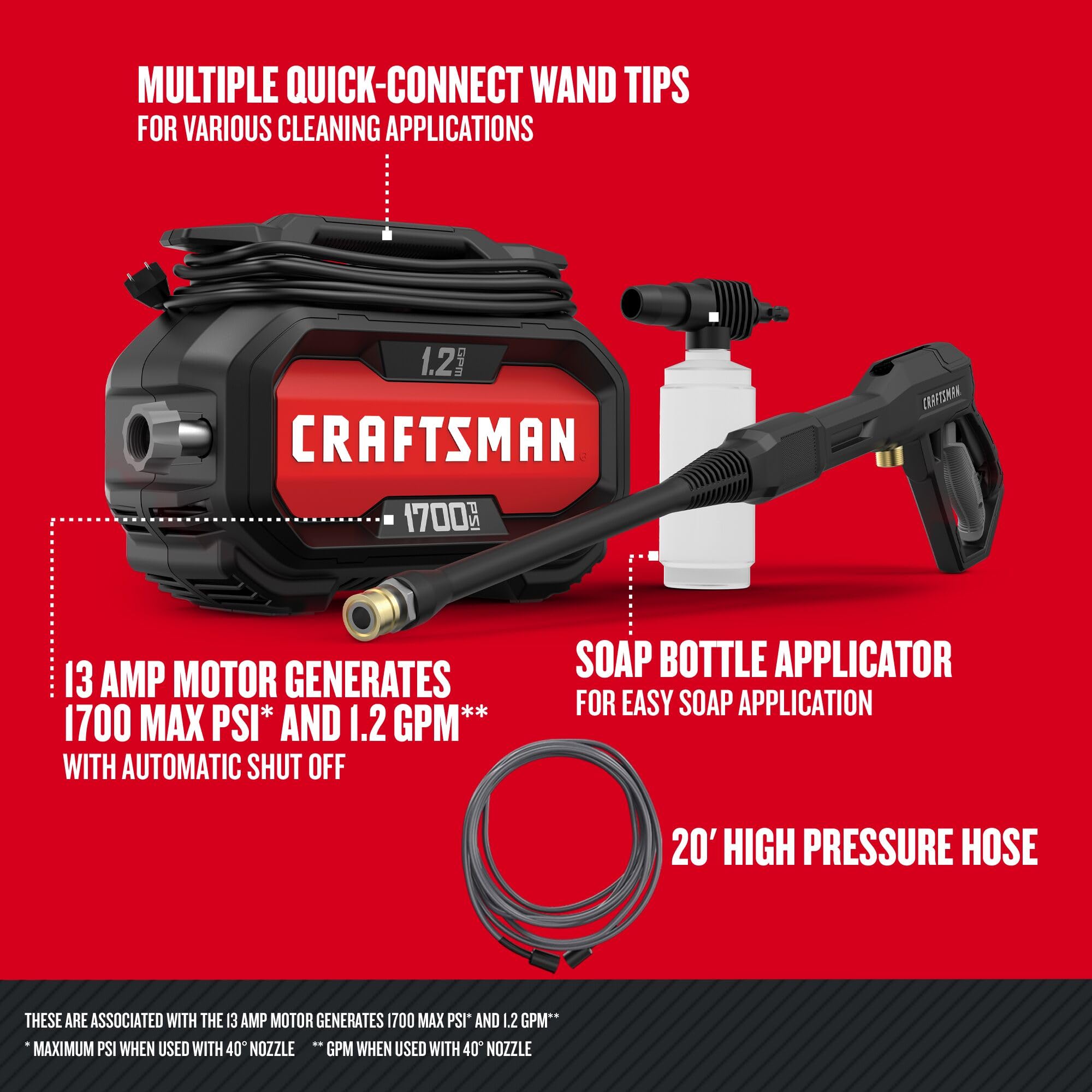 CRAFTSMAN wand comfort grip close-up for comfortable handling during cleaning tasks