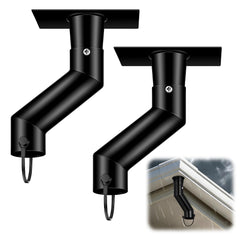 CraftyDream front view of two black iron adapters showing compact kit and secure fit