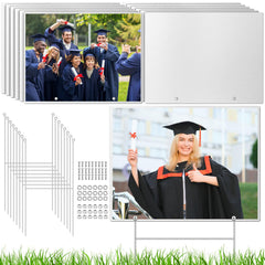 CraftyDream front view aluminum yard sign ready to display outdoors