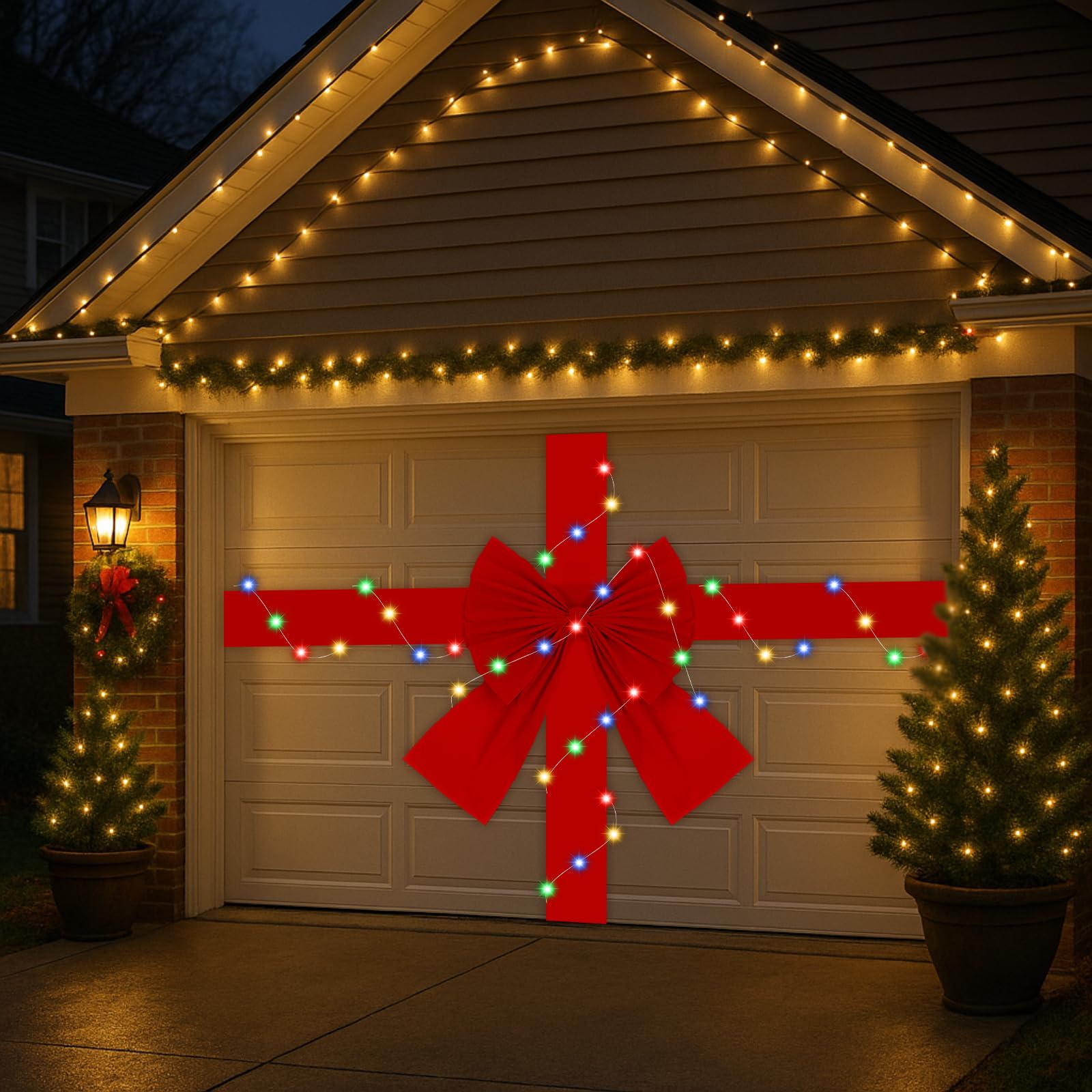 CraftyDream porch display showing versatile outdoor holiday accent