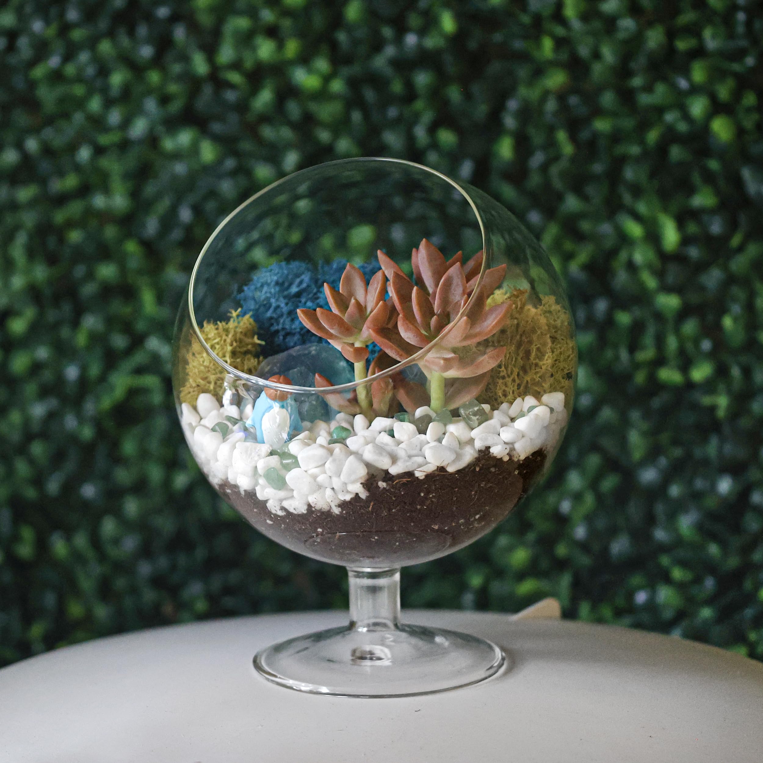 Creations by Nathalie chalice held in hand illustrating compact scale and portability