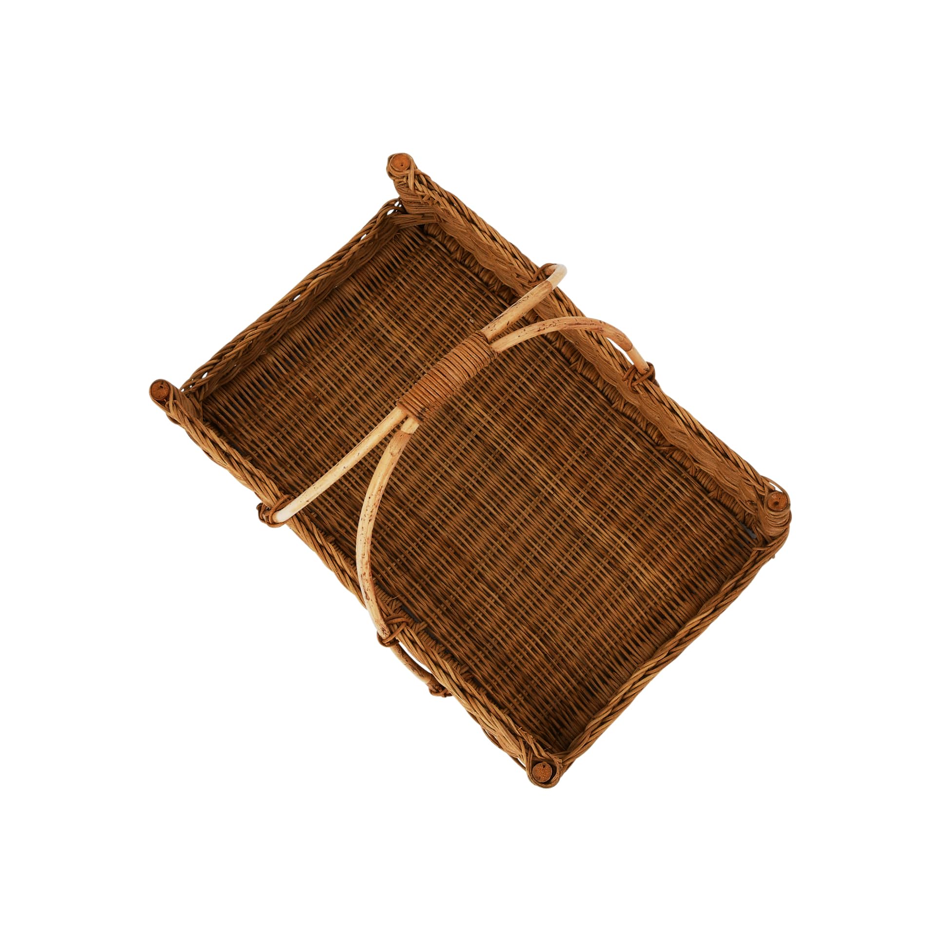 Creative Co-Op detail of smooth natural rattan finish emphasizing durable material