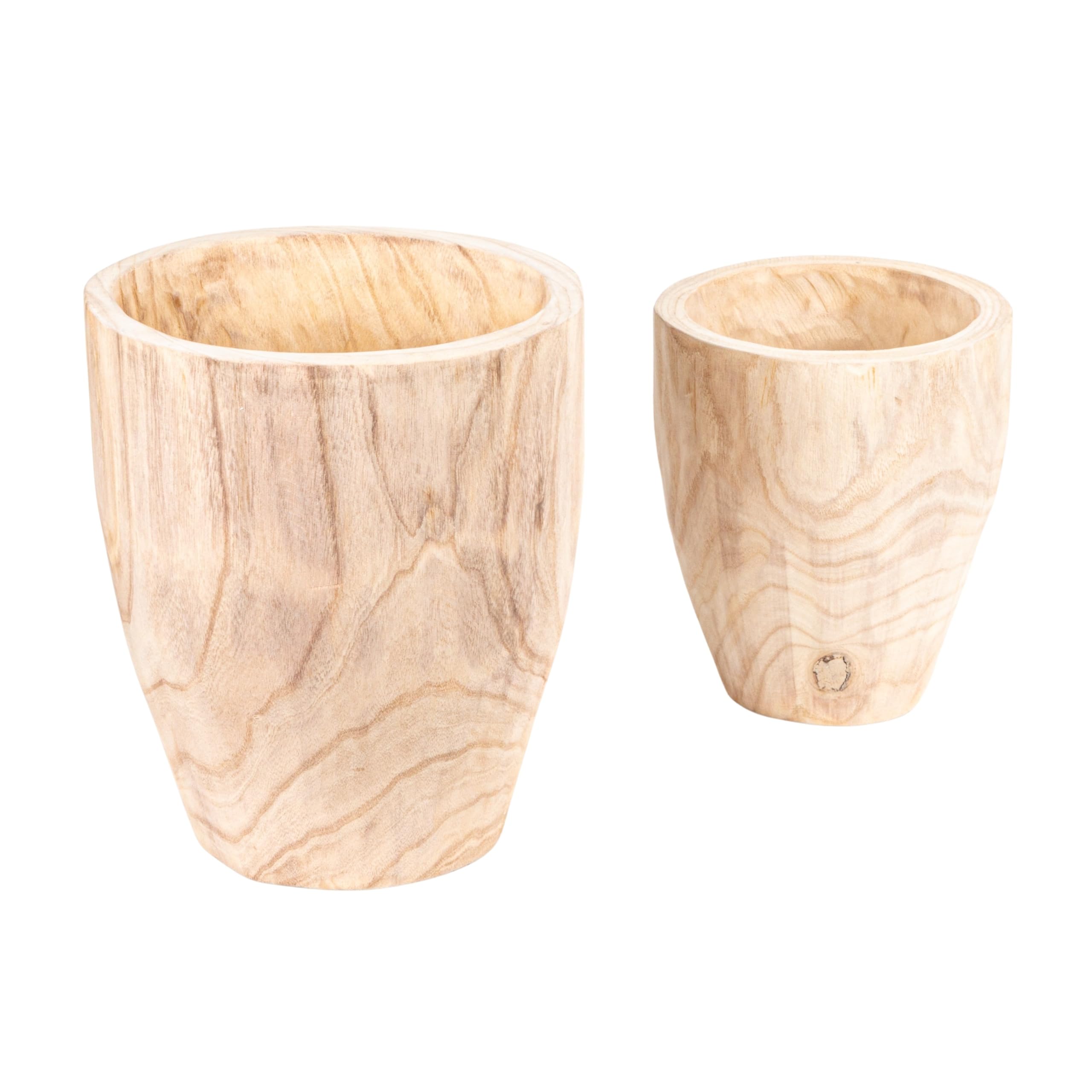 Creative Co-Op front view set showing two planters and styling benefit