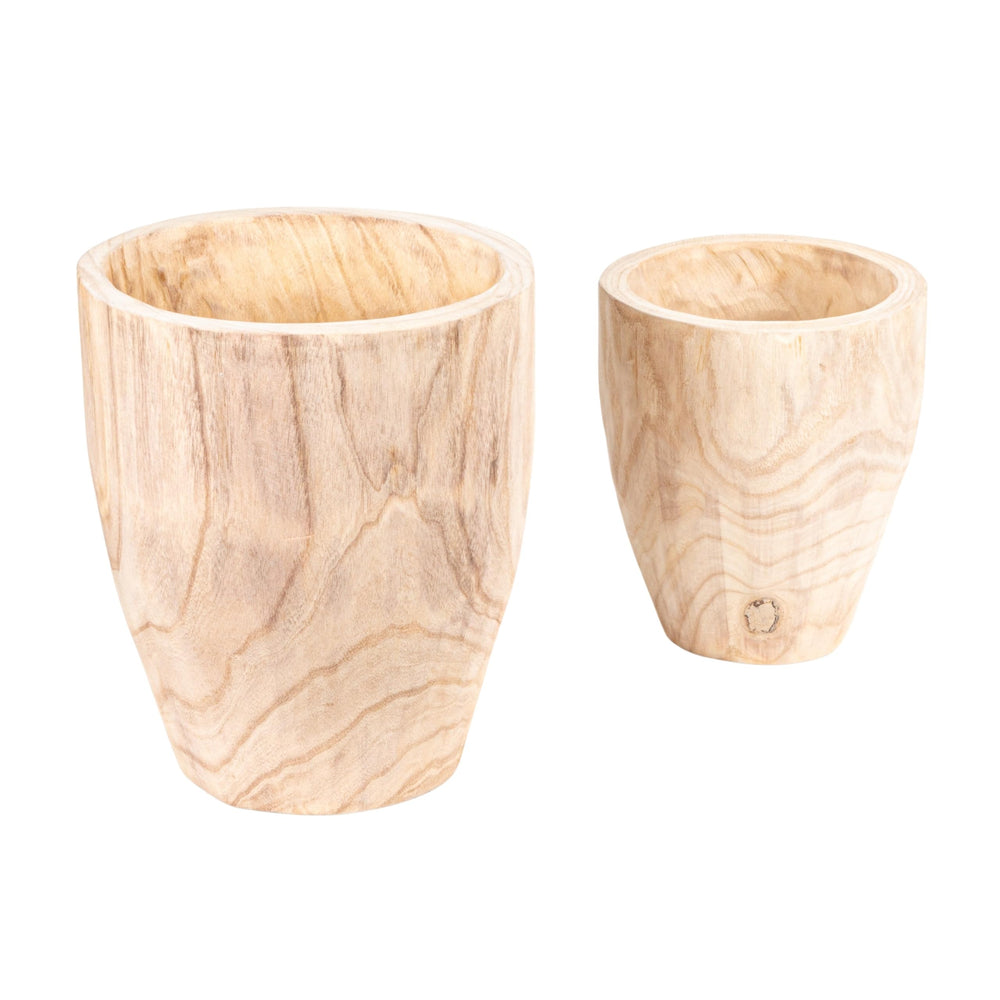 Creative Co-Op front view set showing two planters and styling benefit