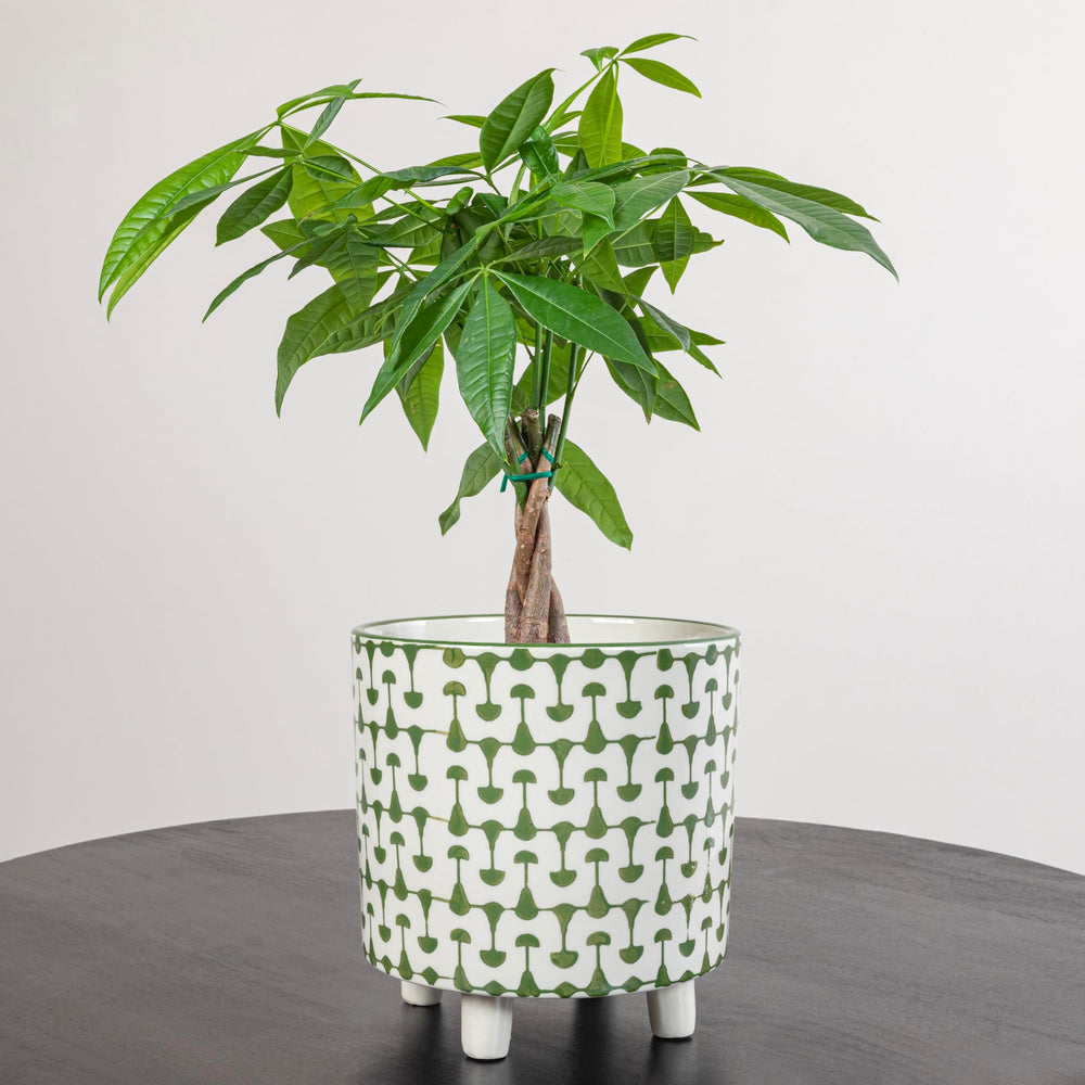 Creative Co-Op label and glaze detail emphasizing quality stoneware finish and color