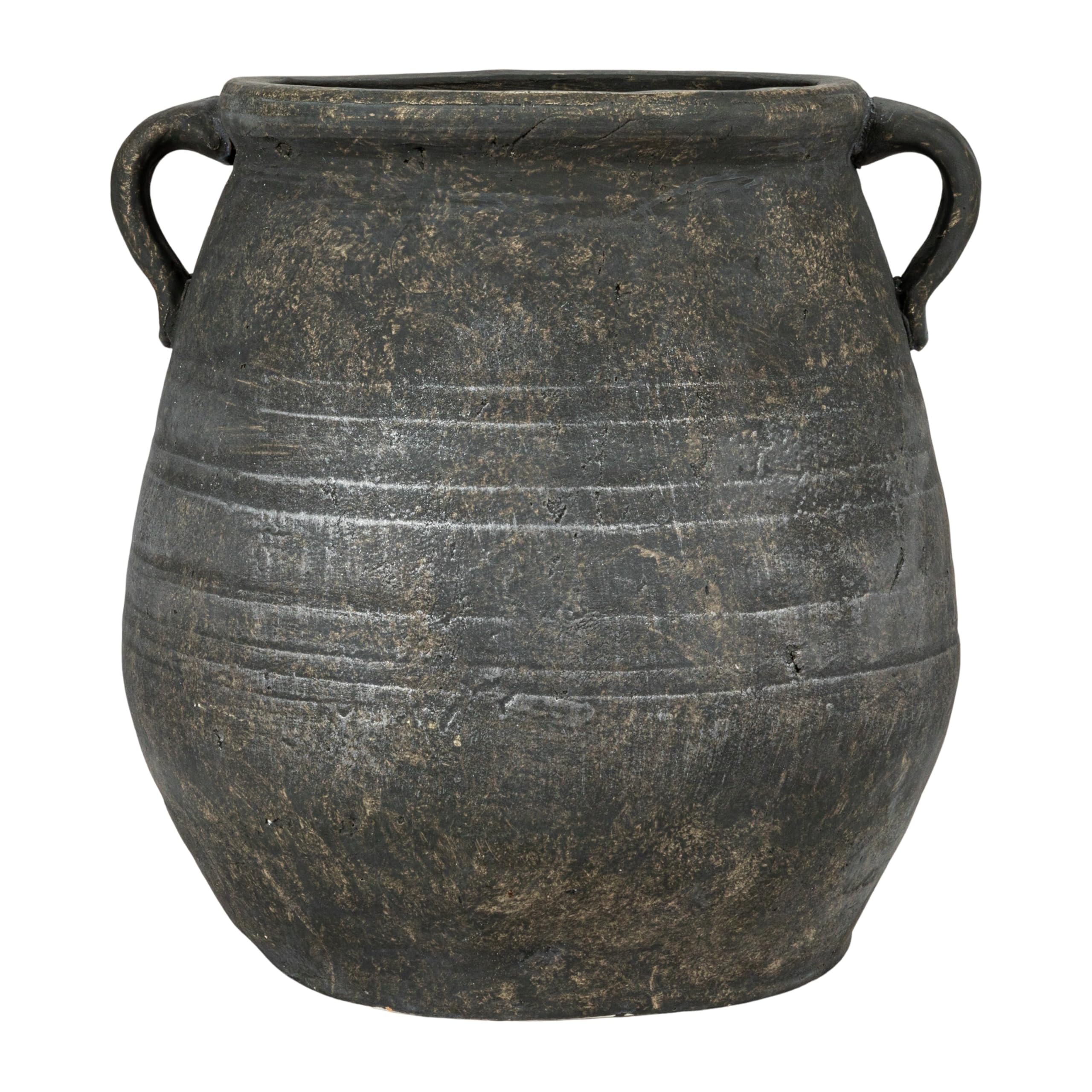 Creative Co-Op side profile of urn showing classic Mediterranean silhouette