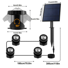 CREPOW solar controller and long cable enabling flexible sun placement