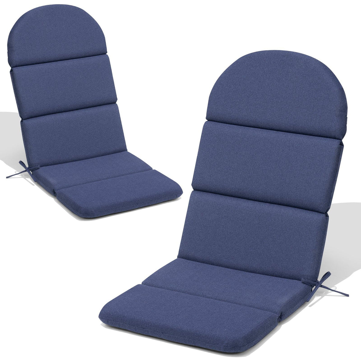 Crestlive front view of two Adirondack cushions showing full coverage and comfort