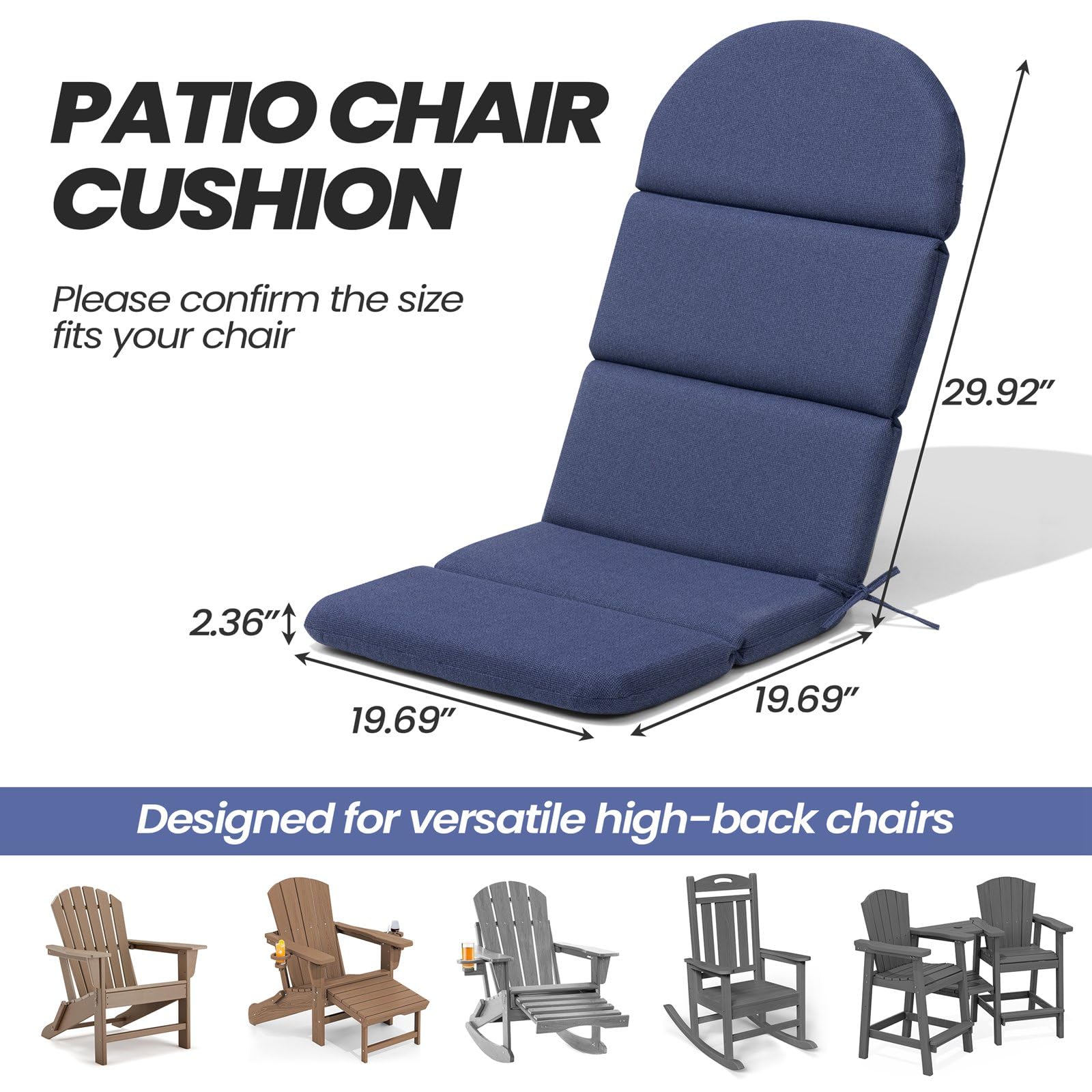 Crestlive side profile showing cushion thickness and ergonomic high-back support