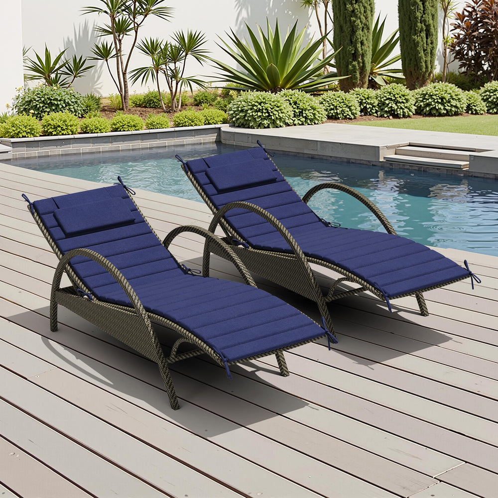 Crestlive front view of full 80x26 chaise cushion showing coverage and comfort