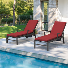 Crestlive front view of two-piece chaise cushions showing fit benefit