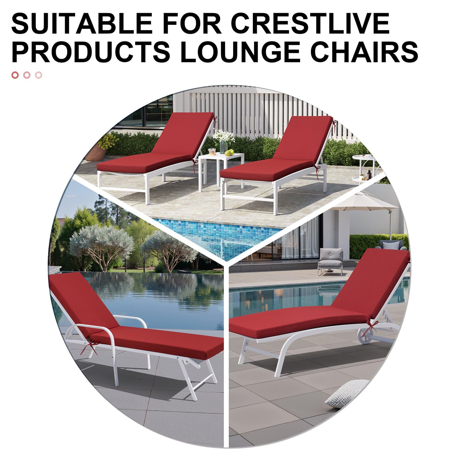 Crestlive patio scene displaying cushions enhancing outdoor relaxation