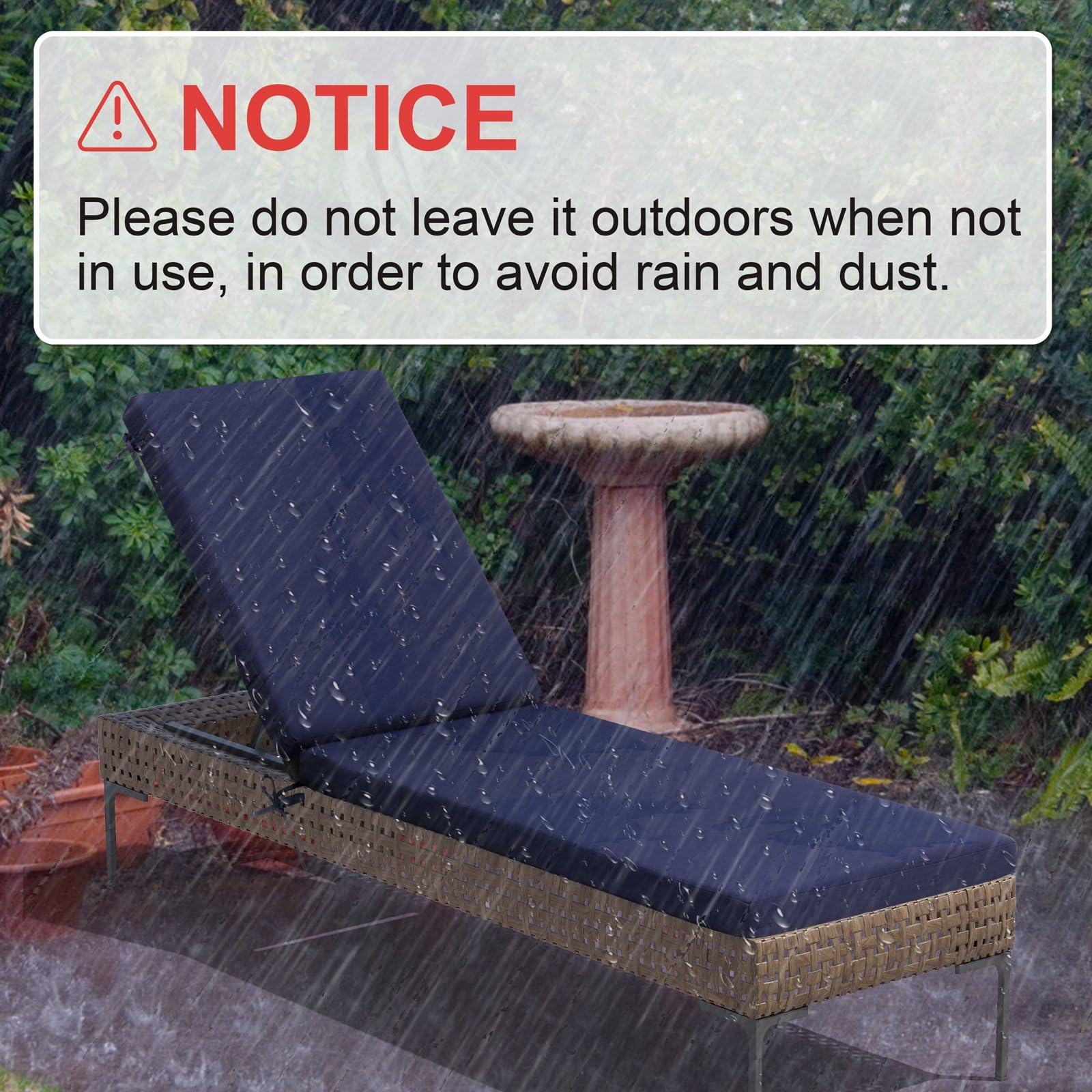 Crestlive Products folded cushions stored indoors to protect from harsh weather