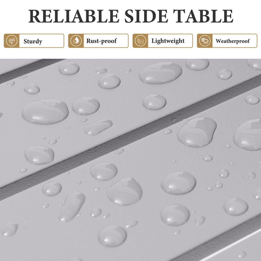 Crestlive lifestyle poolside setup creates neat drink storage by lounge