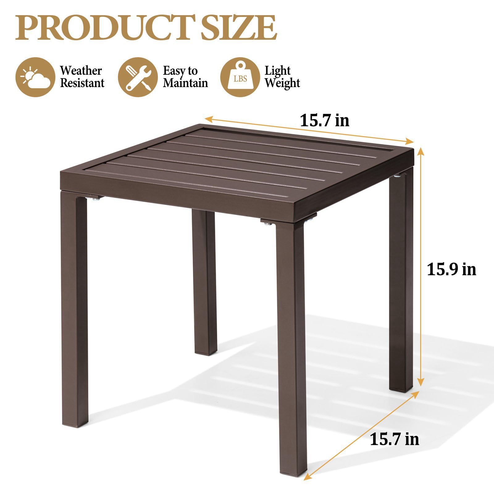 Crestlive Products close-up of brown tabletop texture highlighting weather resistance