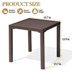 Crestlive Products close-up of brown tabletop texture highlighting weather resistance