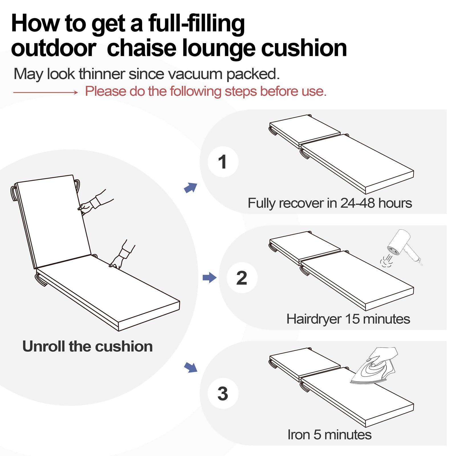 Crestlive Products cushion on chaise for size comparison and perfect-fit assurance