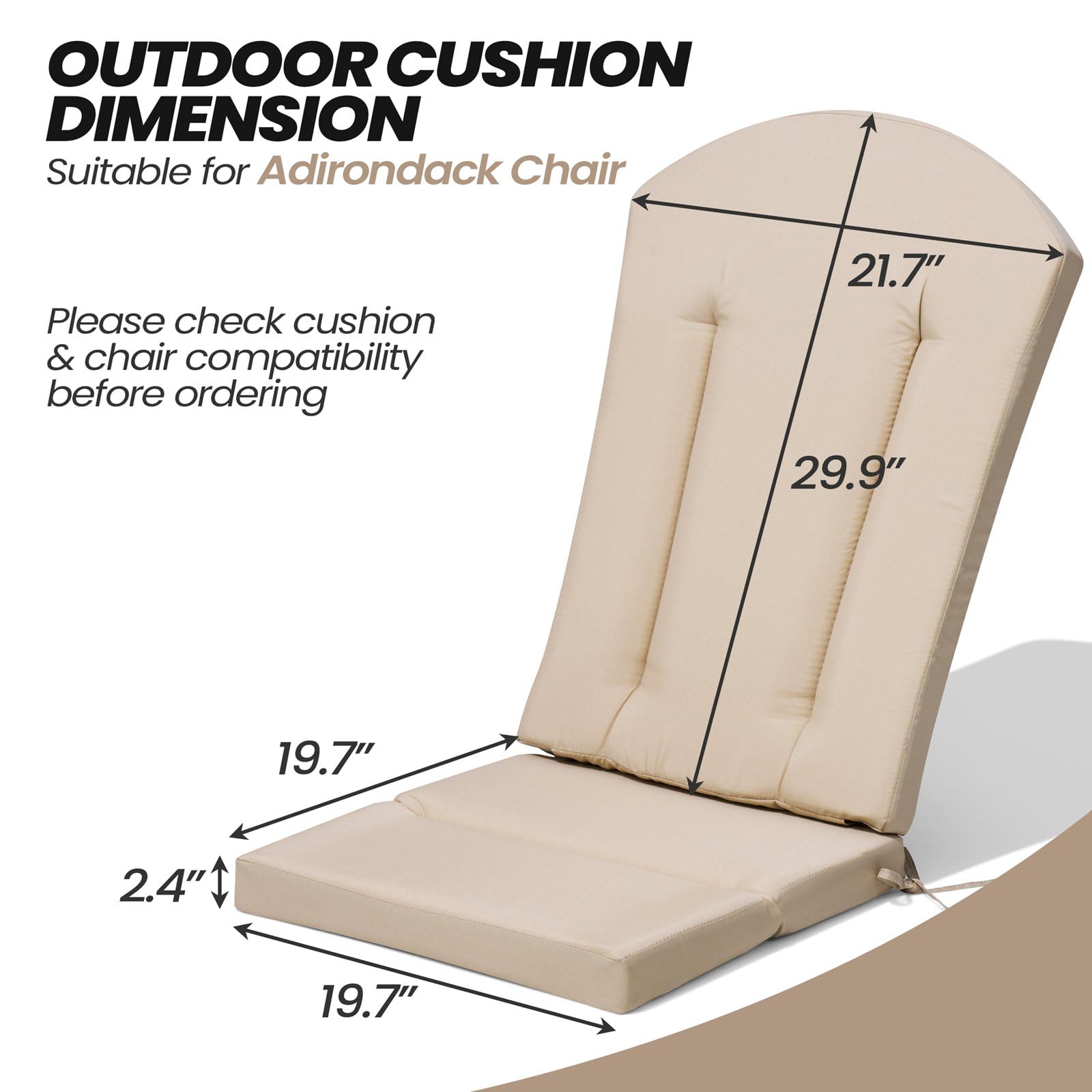 Crestlive side profile showing cushion thickness and high-back support benefit