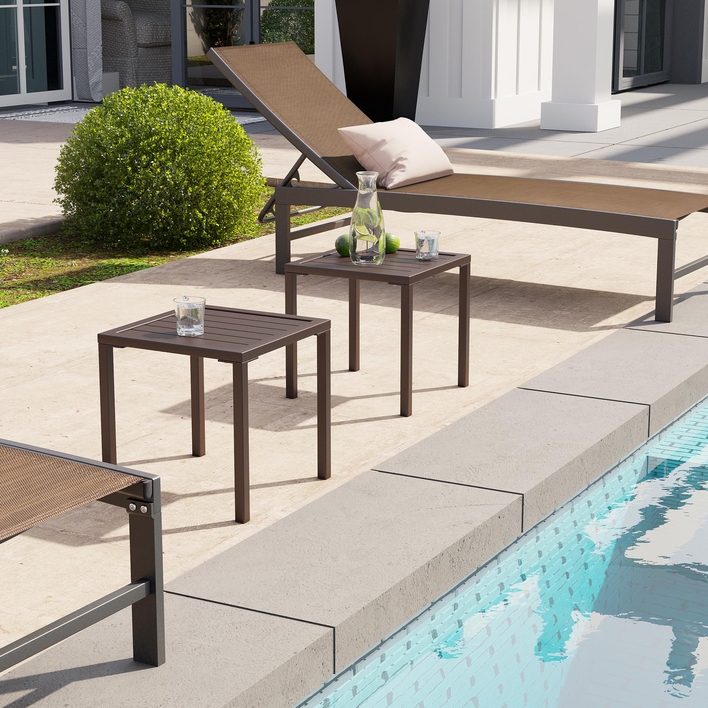 Crestlive close-up of table top texture, easy-to-clean and water resistant