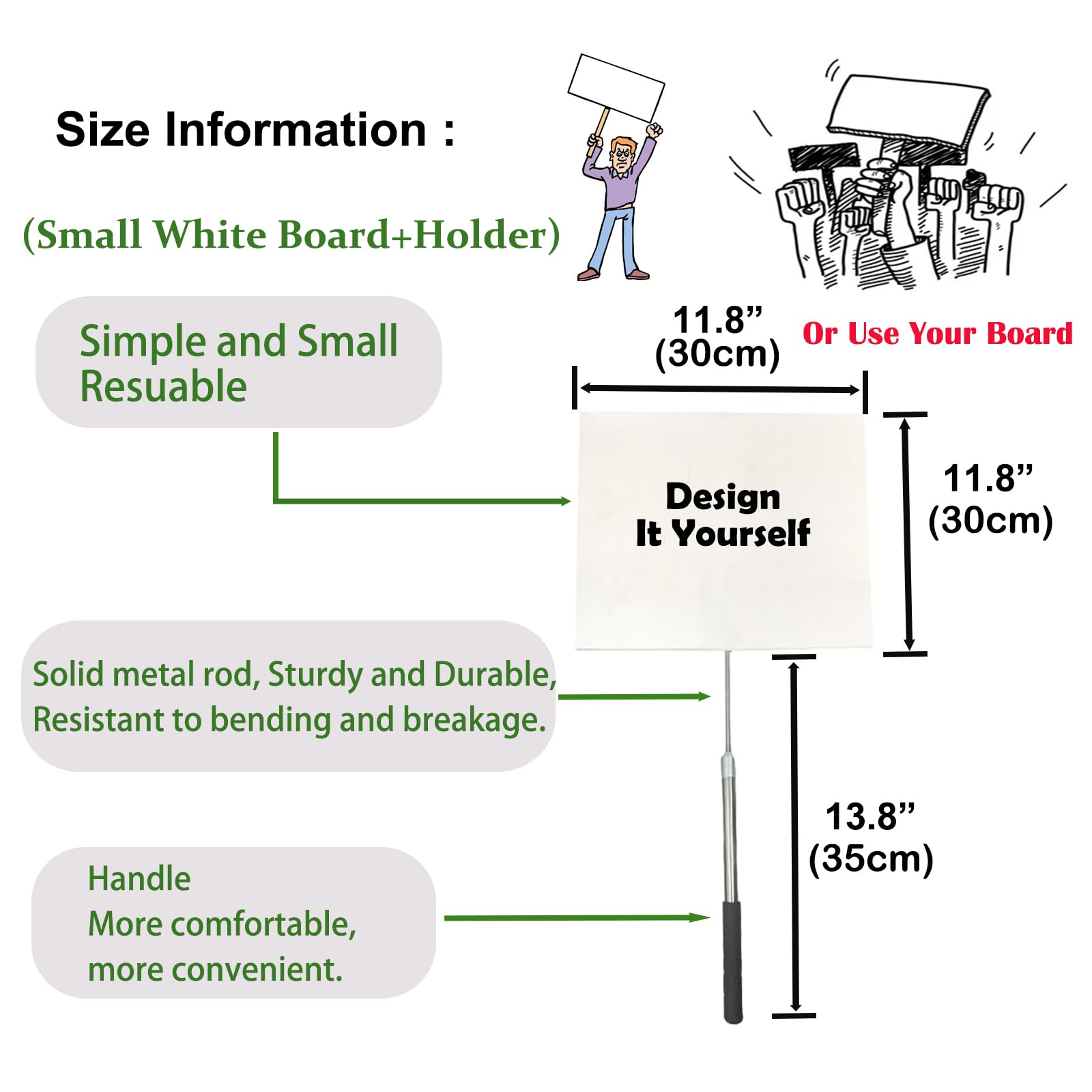Crhexpva sign in use at a parade improves message visibility in crowds