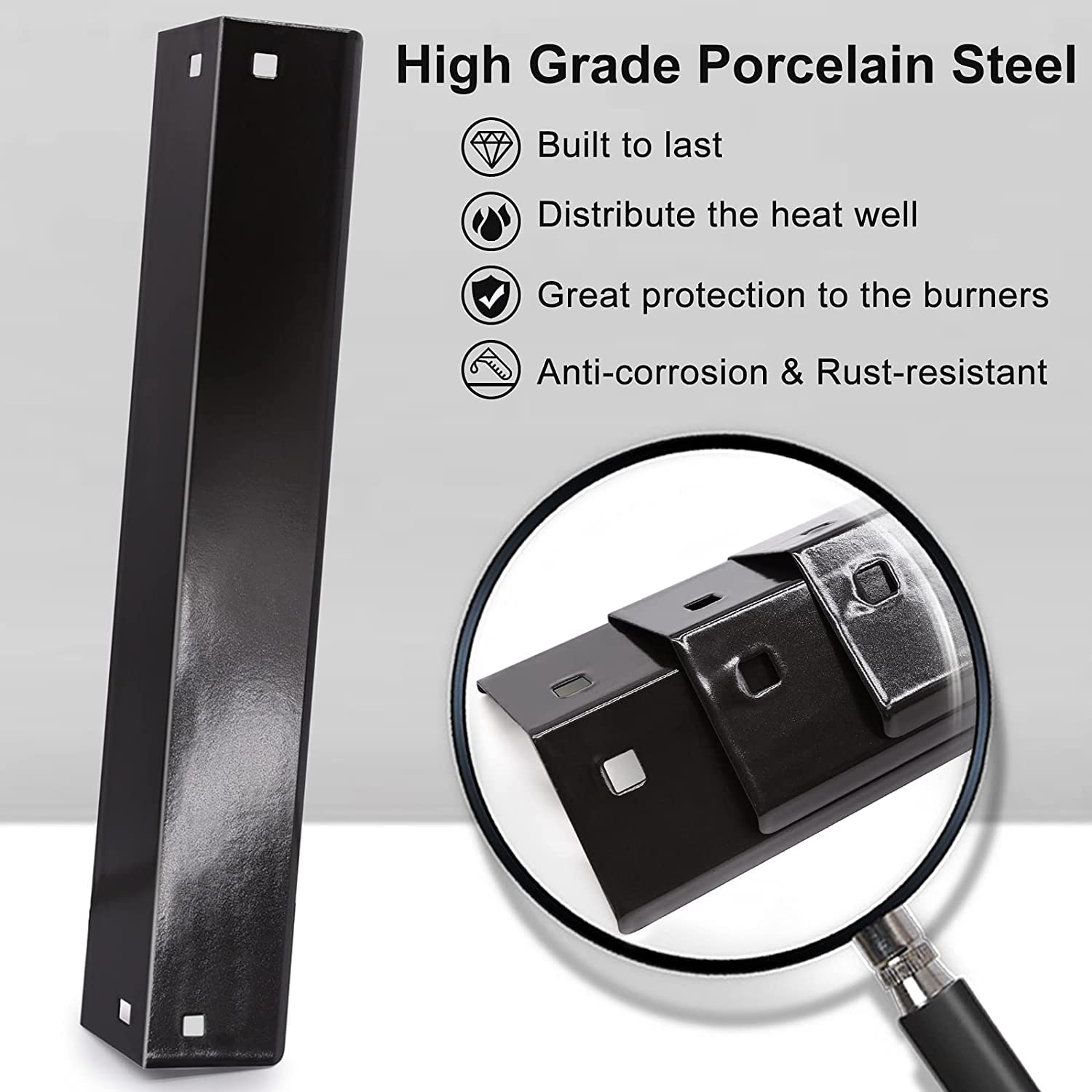 Criditpid stainless hanger brackets showing secure burner support benefit