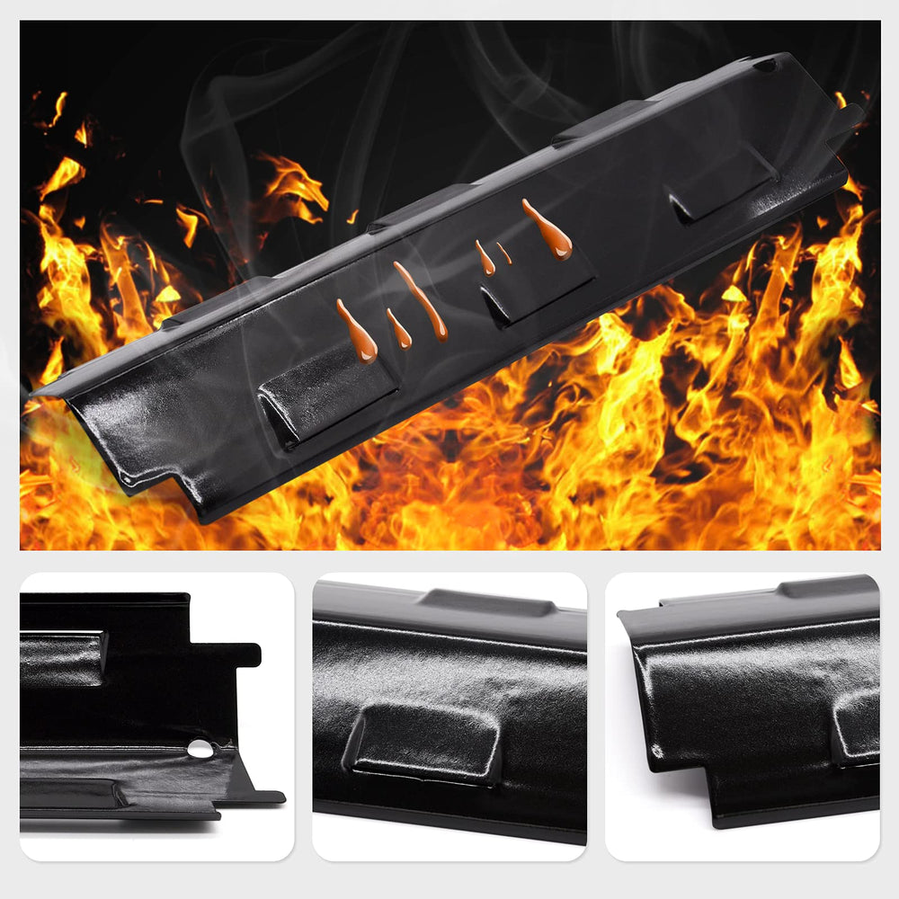 Criditpid new burner installed in a grill showing improved flame distribution