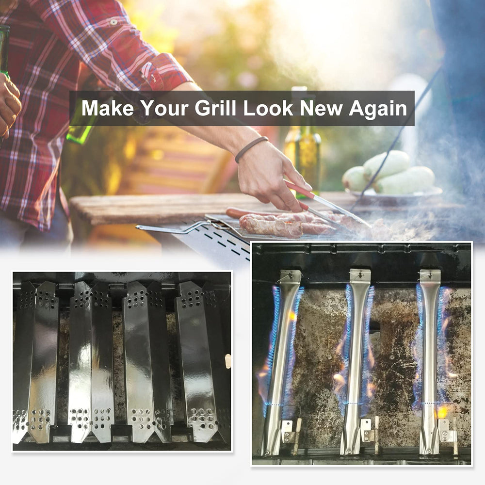 Criditpid parts installed in Nexgrill showing restored burner alignment and even heating