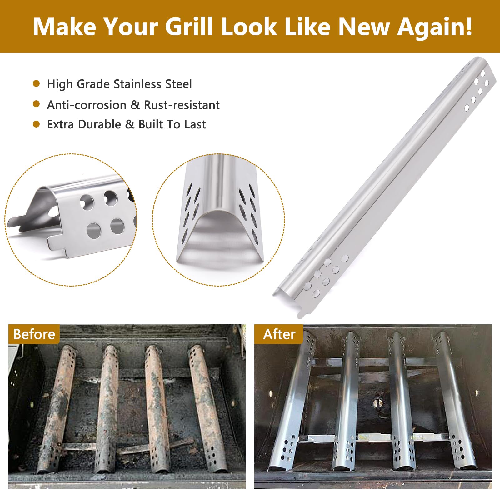 Criditpid parts installed in a Char-Broil grill demonstrating easy, direct replacement