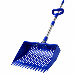 CRITTER FAVS front view of metal scoop head showing wide 10.2" cleaning area