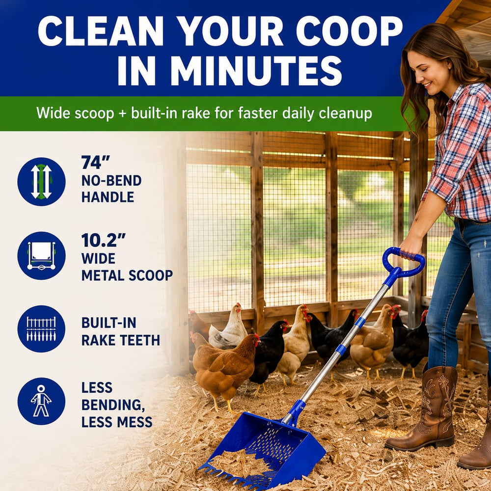 CRITTER FAVS extended 74" adjustable handle for standing-up cleaning