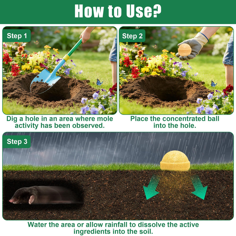 Crobirware repellent ball in hand showing size for simple placement