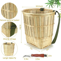 CroBlissful basket interior with mushrooms demonstrating protective ventilation