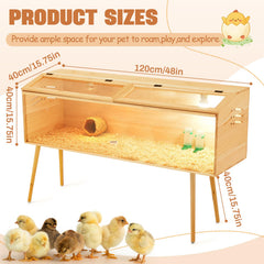 CroBlissful interior setup with feeders and nest for organized care