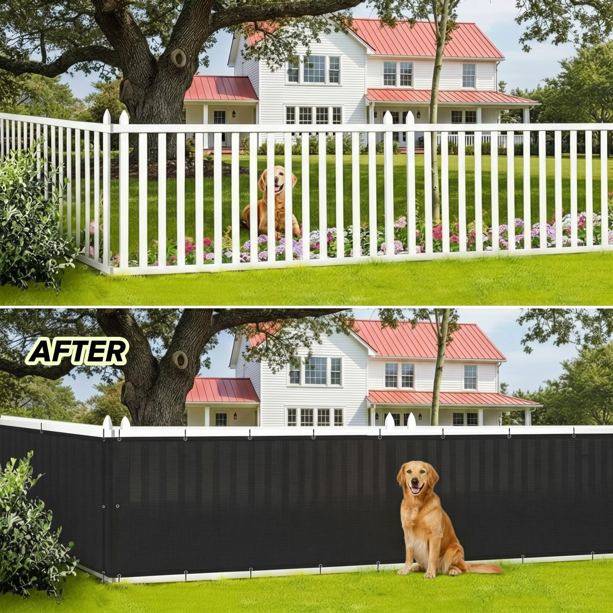 CroBlissful bundled with provided cable ties for quick, secure fence mounting