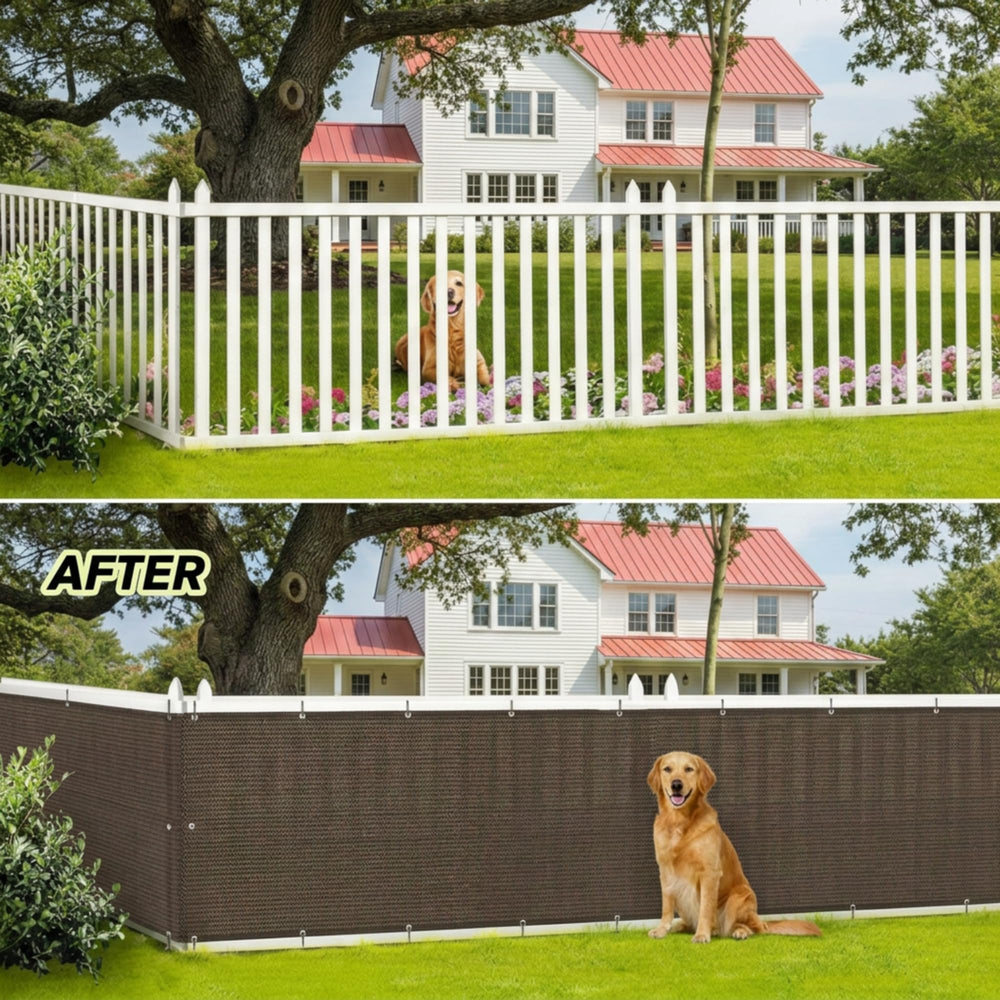 CroBlissful privacy screen in patio lifestyle setting creating discreet, pleasant outdoor space