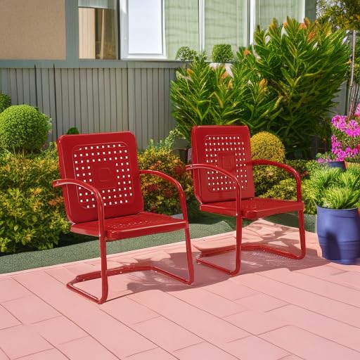 Crosley Bates pair on porch styling a bold outdoor color accent