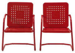 Crosley Bates side profile highlighting cantilever base comfort